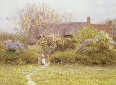 Cottage, Freshwater, Isle of Wight by Helen Allingham